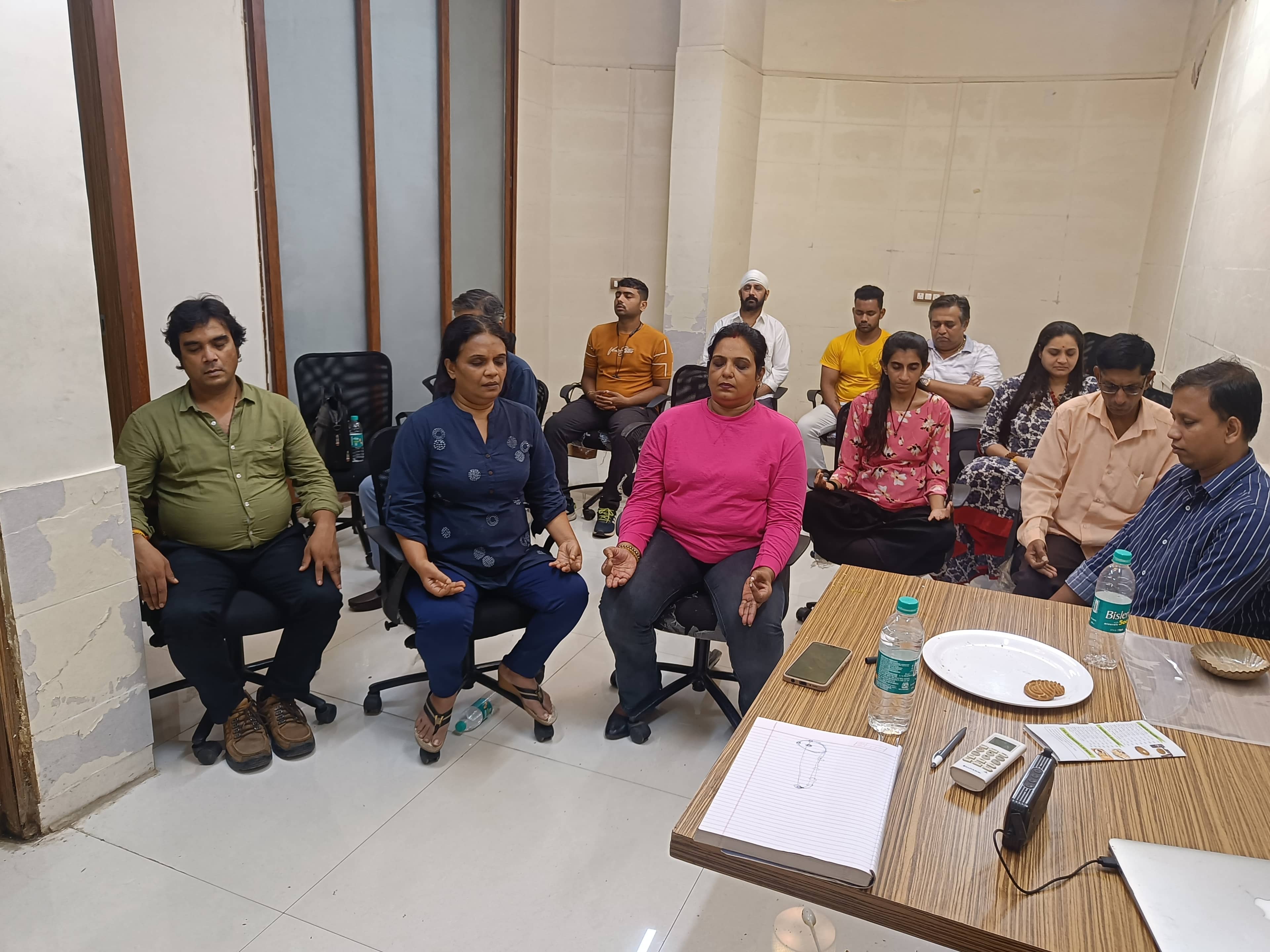 A moment from The Telepathy Workshop