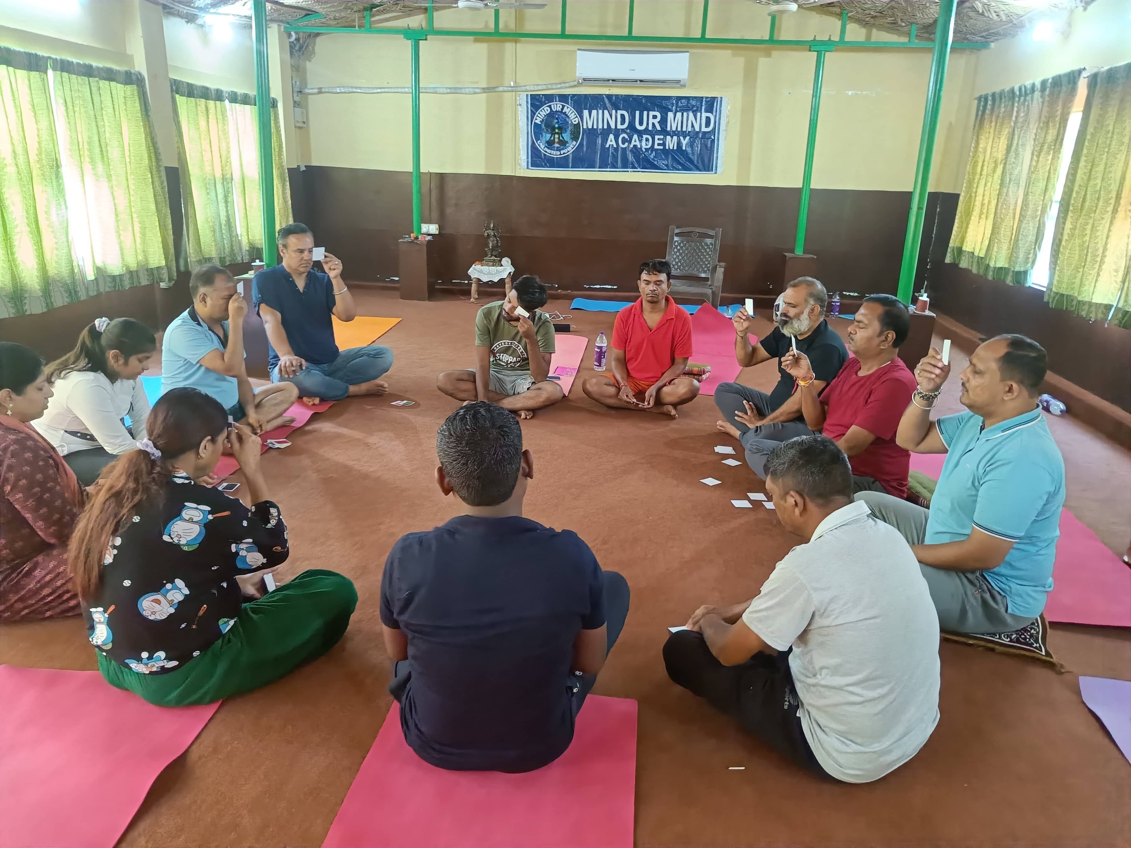 A moment from The Telepathy Workshop