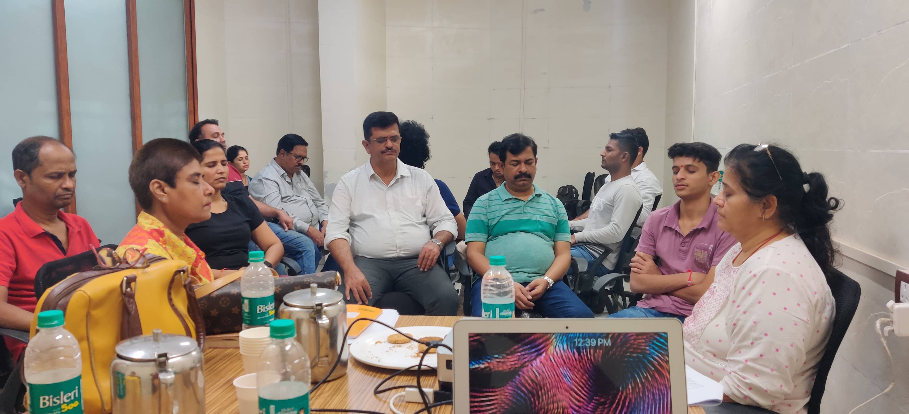 A moment from The Telepathy Workshop