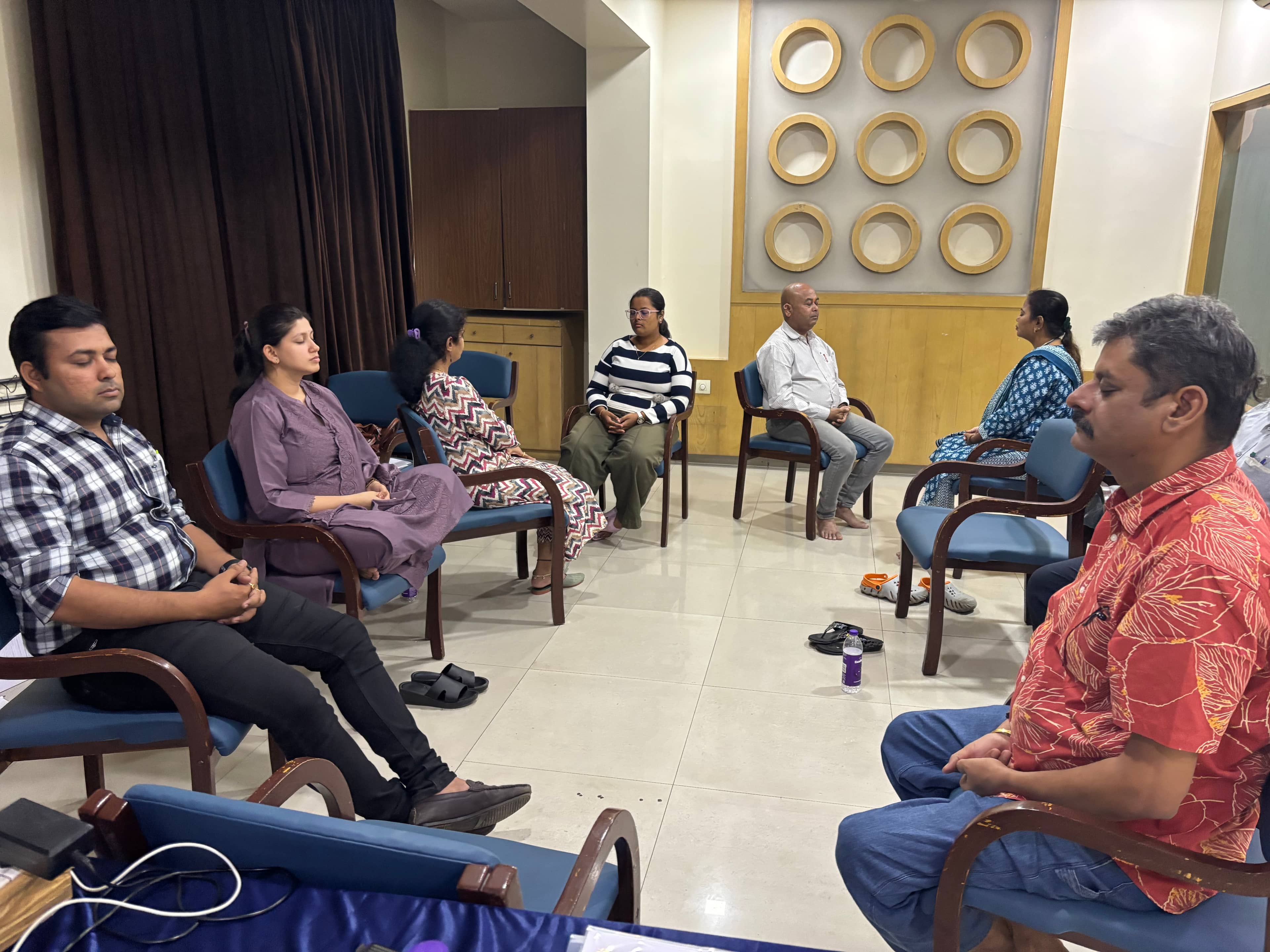 A moment from The Telepathy Workshop