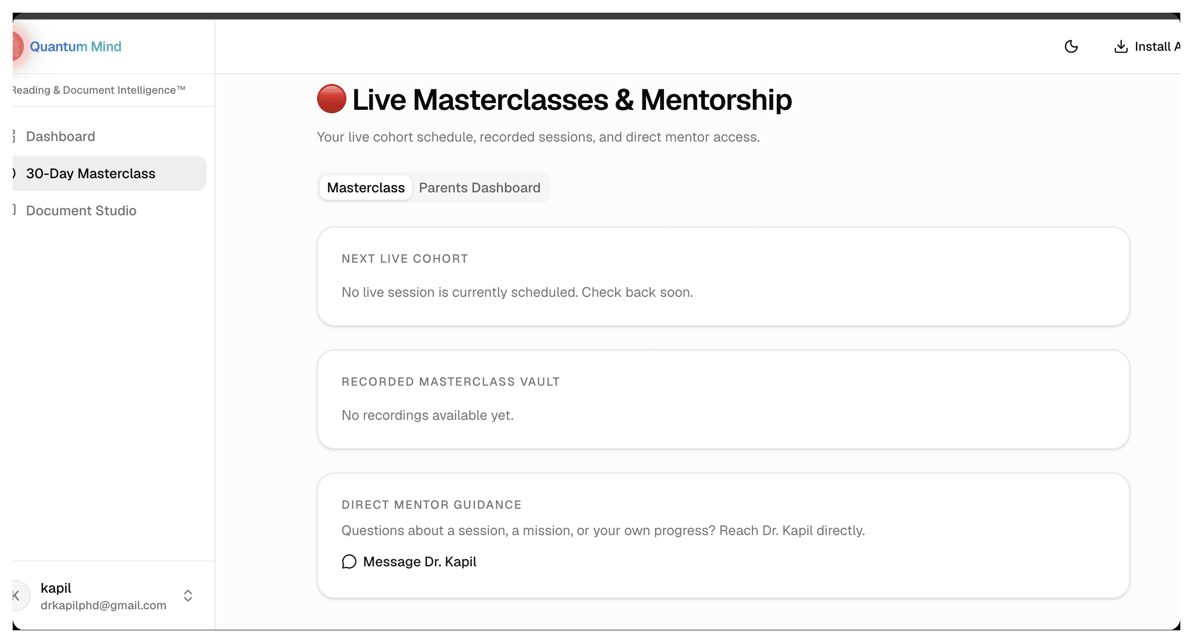 Inside a live Quantum Speed Reading masterclass session